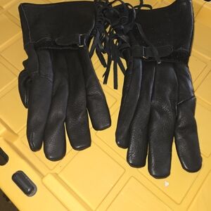 Womens Deerskin leather motorcycle gloves thisulate 40grams